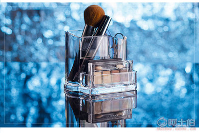 厂家批发亚集亚克力塑料收纳盒 多功能文具化妆品首饰收纳解决方案